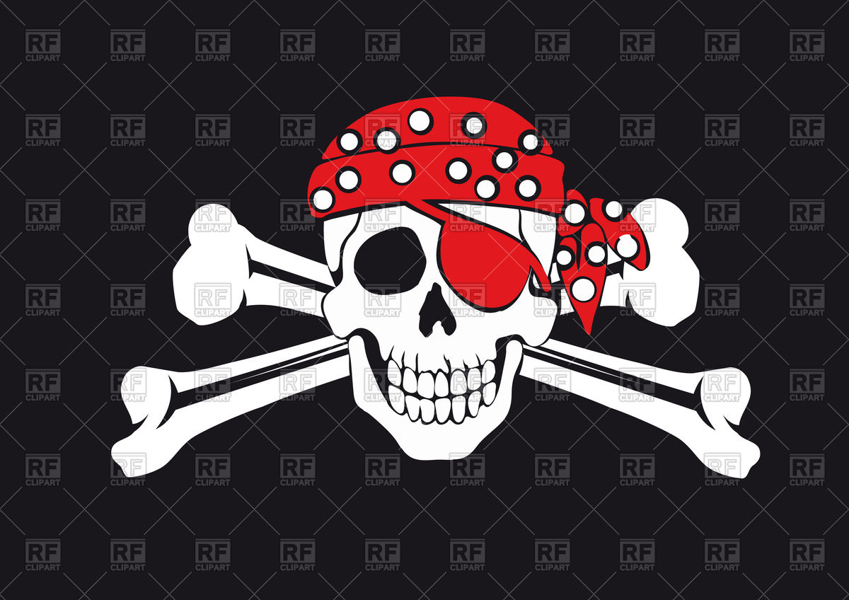 1200x848 Skull And Crossbones On Black Background