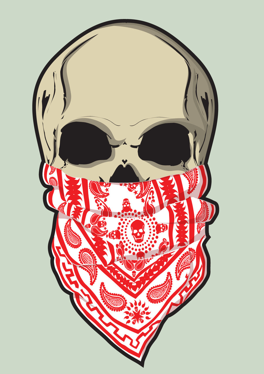 900x1273 Skull Clipart Bandana