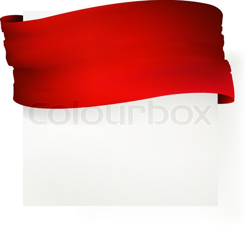 800x734 Red Ribbon Banner , Vector Drawing Stock Vector Colourbox