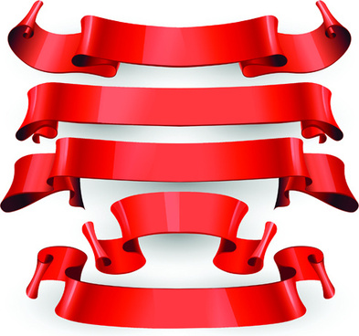 393x368 Red Ribbon Banner Free Vector Download (18,130 Free Vector) For