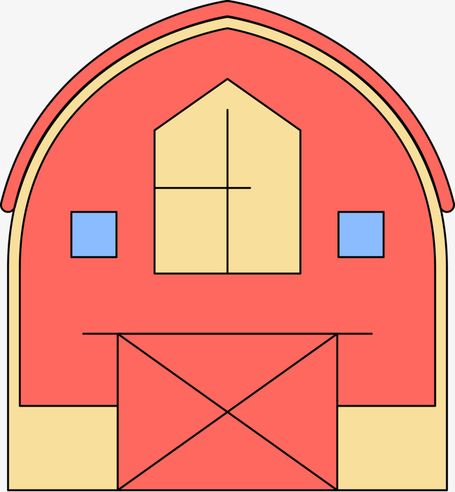 650x702 Simple Vector Red Barn, Red, Simple, Barn Png And Vector For Free