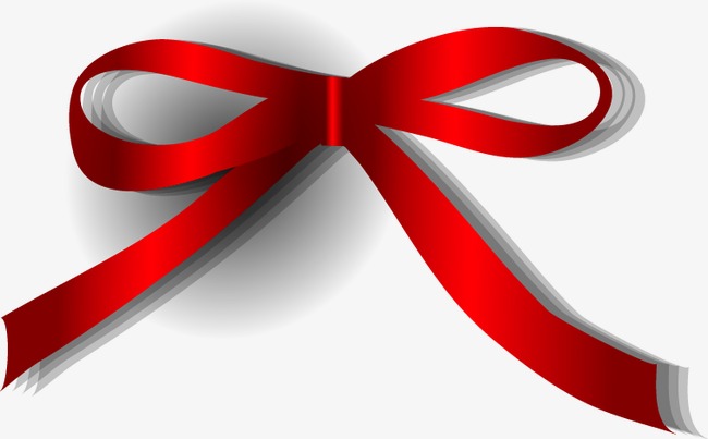650x403 Painted Red Bow Ribbon, Bow Vector, Ribbon Vector, Hand Painted