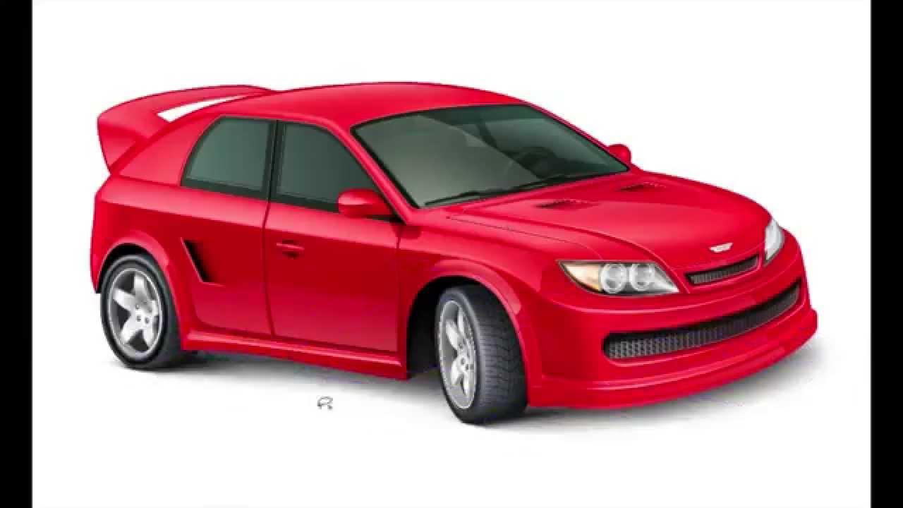 1280x720 Red Car Vector Illustration