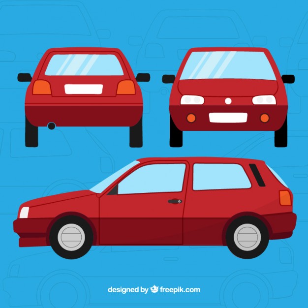 626x626 Red Car Vector Premium Download