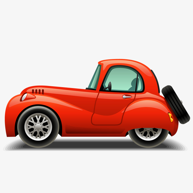 650x651 Cartoon Red Car Vector, Cartoon Vector, Car Vector, Car Clipart