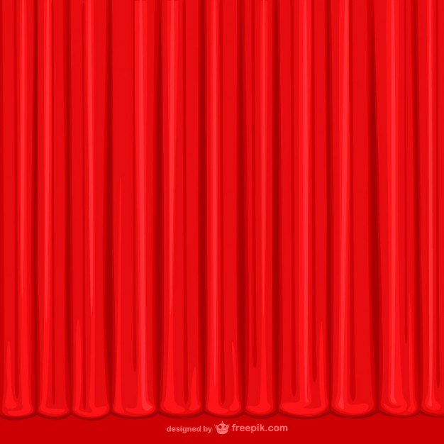 626x626 Hand Drawn Red Curtain Vector Free Download