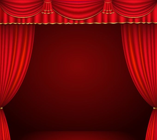 600x537 Red Curtain Vector Free Vector In Encapsulated Postscript Eps