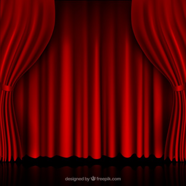 626x626 Red Curtains Vector Free Download
