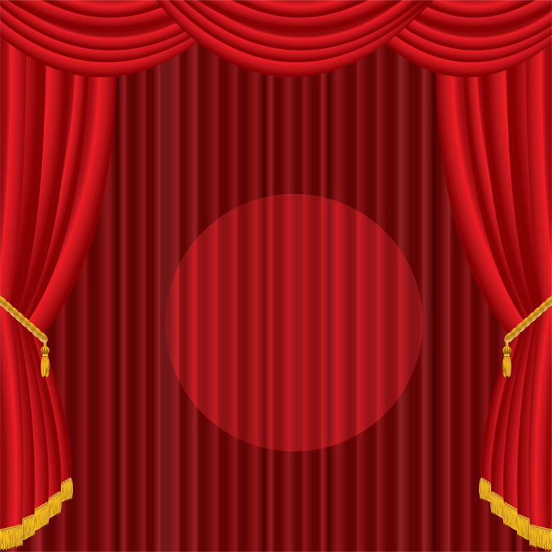 800x800 Vector Red Curtain