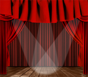 306x270 Luxurious Red Curtain Vector 02 Free Download