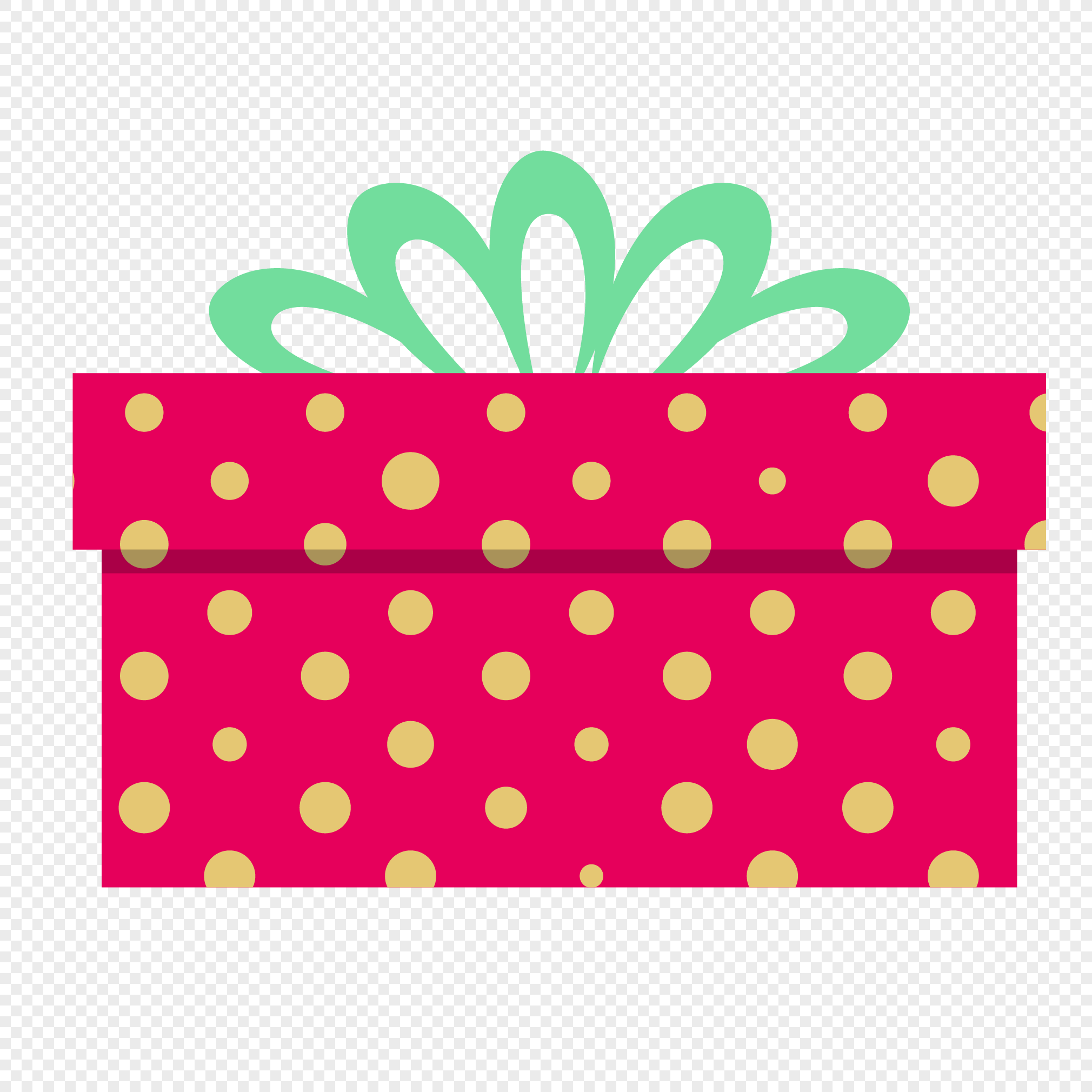 2020x2020 Red Dot Gift Box Vector Material Png Image Picture Free Download