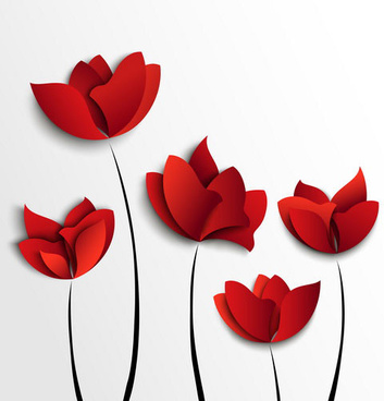 353x368 Red Flower Eps Free Vector Download (185,702 Free Vector) For