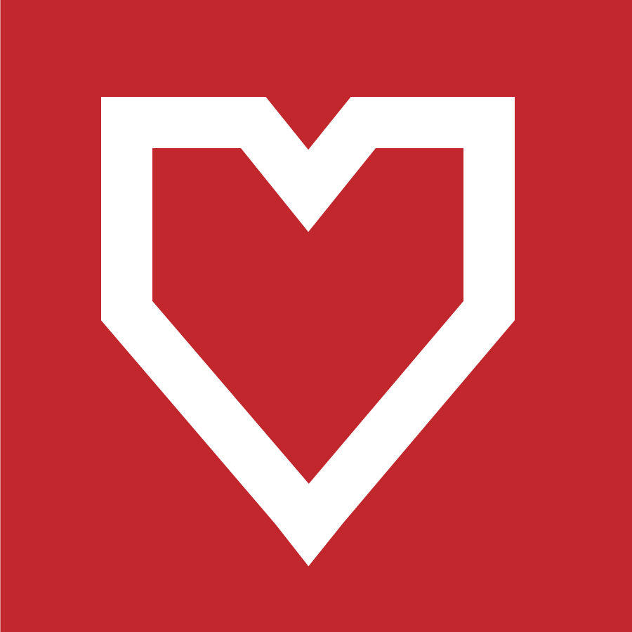 900x900 Red Flat Square Heart Vector 02