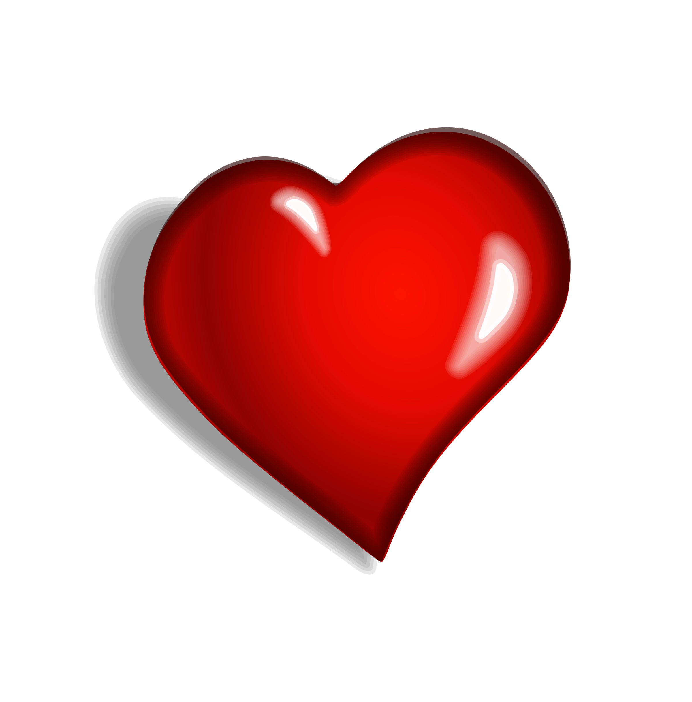 2400x2433 Red Heart Vector Graphics Image