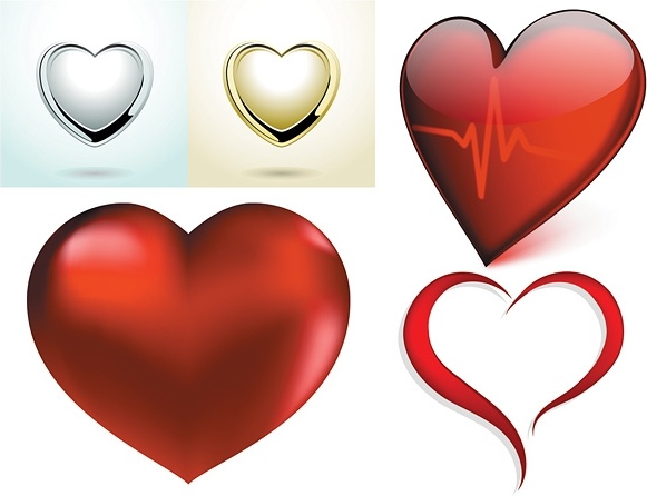 581x446 A Few Red Heart Vector Free Vector In Encapsulated Postscript Eps