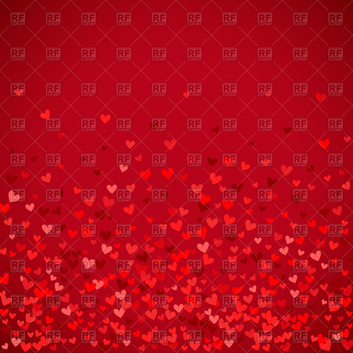 1200x1200 Romantic Red Heart Background Vector Image Vector Artwork Of