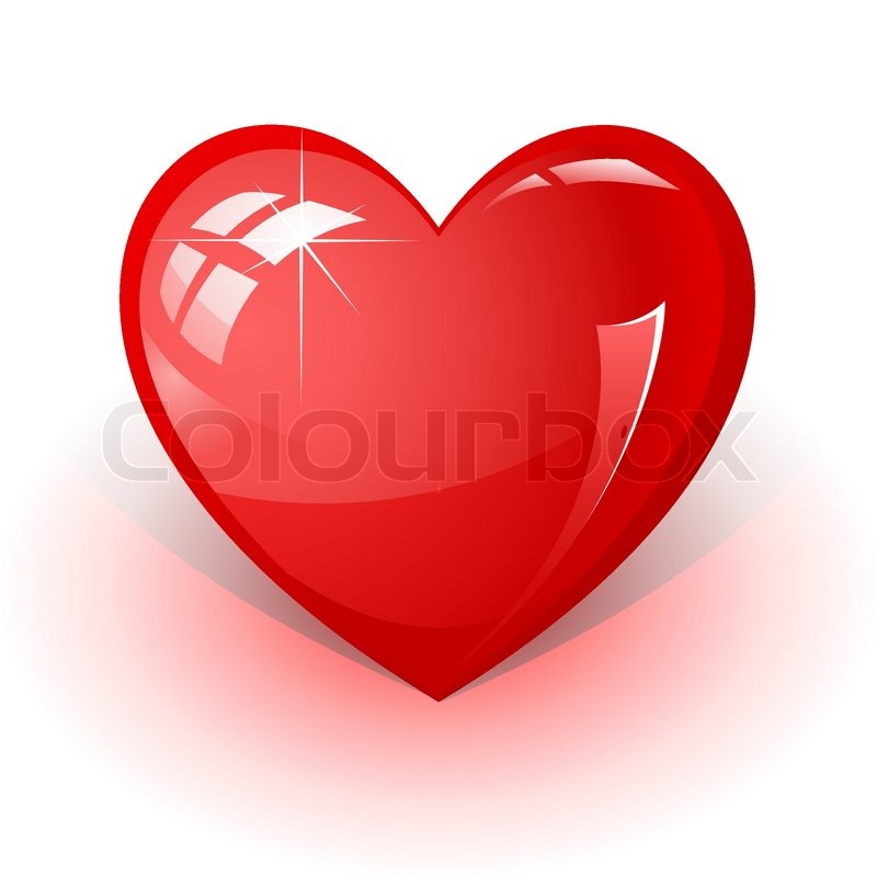 800x800 Vector 3d Icon Of Red Heart Stock Vector Colourbox