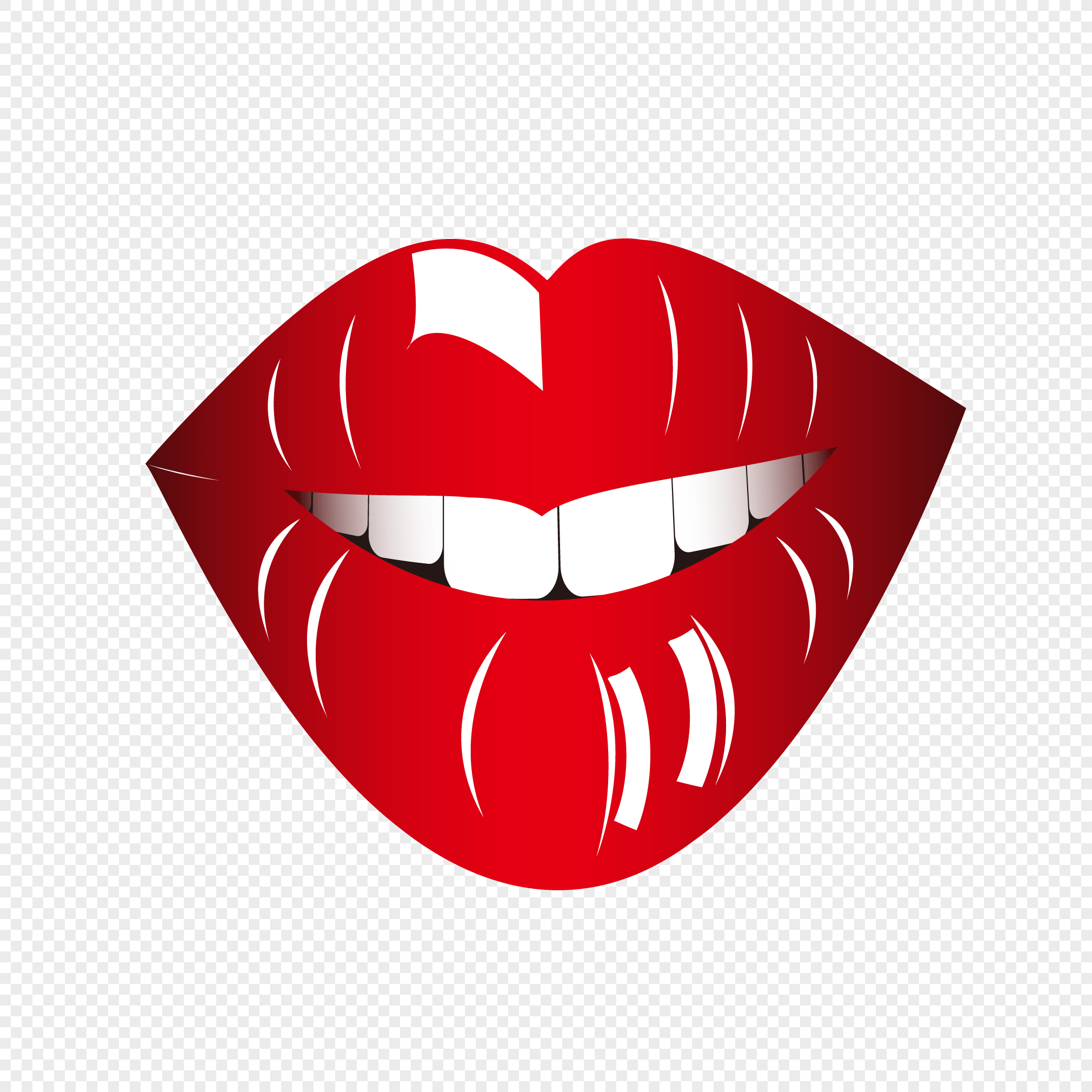 2020x2020 Cartoon Red Lips Vector Material Png Image Picture Free Download