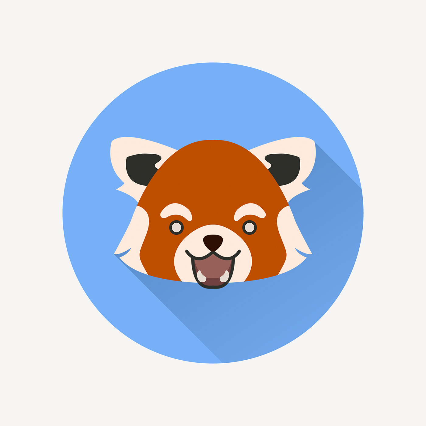 1400x1400 Red Panda Vector Icon On Behance