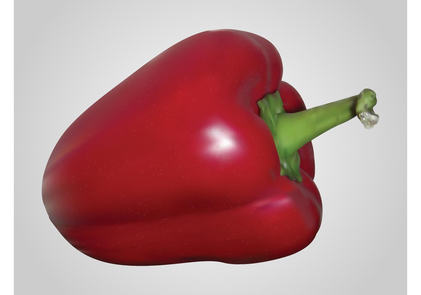 1400x980 Red Bell Pepper Free Vector Art