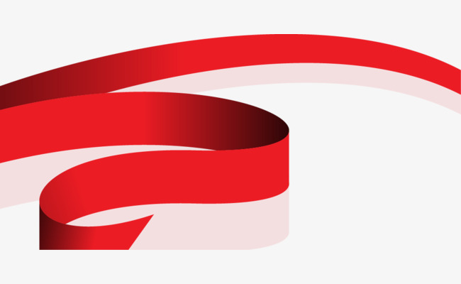 650x400 Painted Red Ribbon Vector, Cartoon, Red, Vector Png And Vector For