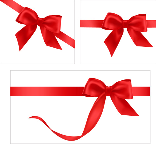 500x462 Gift Card With Red Ribbons Design Vector Free Vector In