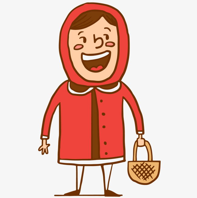 650x651 Little Red Riding Hood Vector Material, Little Vector, Red Vector
