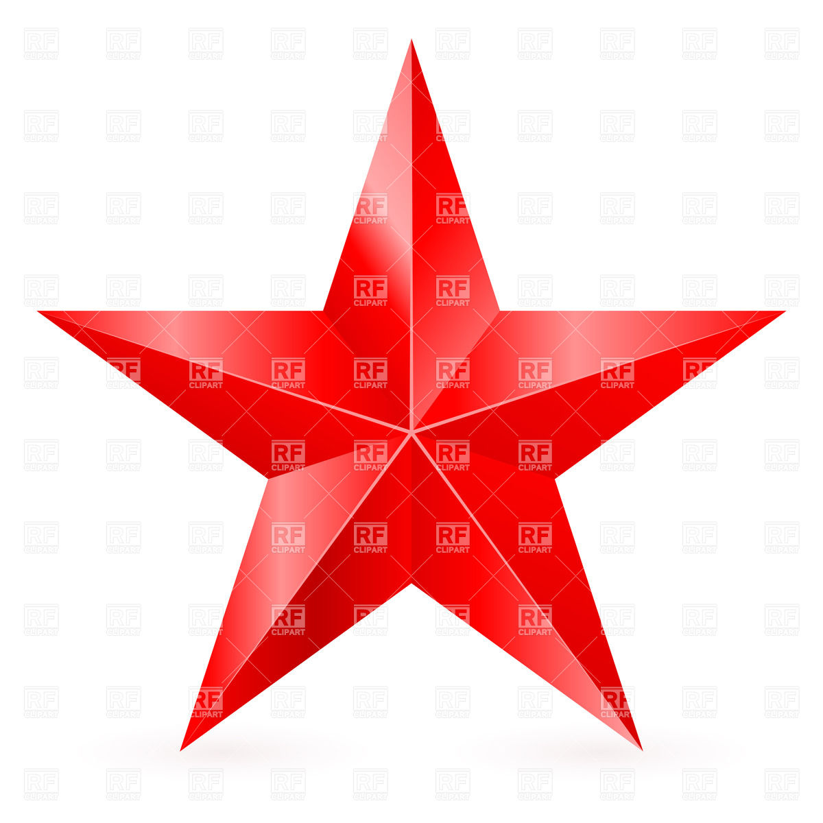 1200x1200 Five Pointed Red Star Vector Image Vector Artwork Of Design