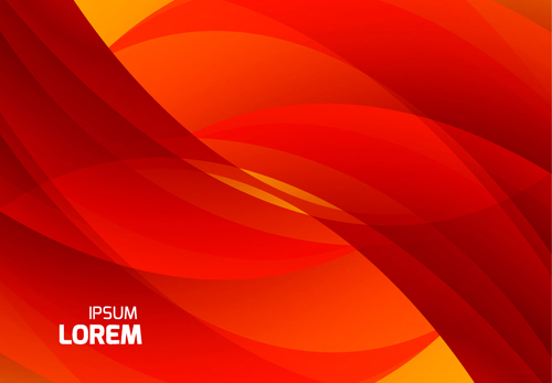 500x347 Red Wave Abstract Vector Background 08 Free Download