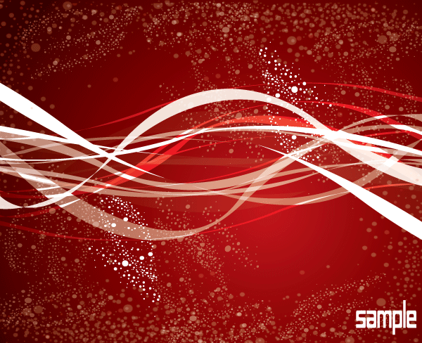 600x488 Free Abstract Wave Line In Dotted Red Psd Files, Vectors