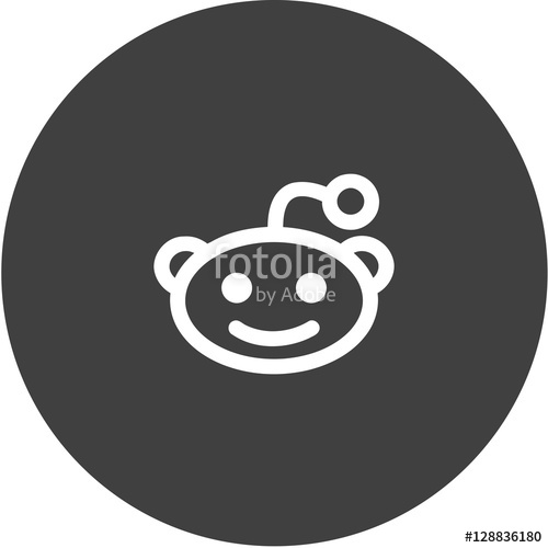 500x500 Reddit Alien Head Logo Icon Stock Image And Royalty Free Vector