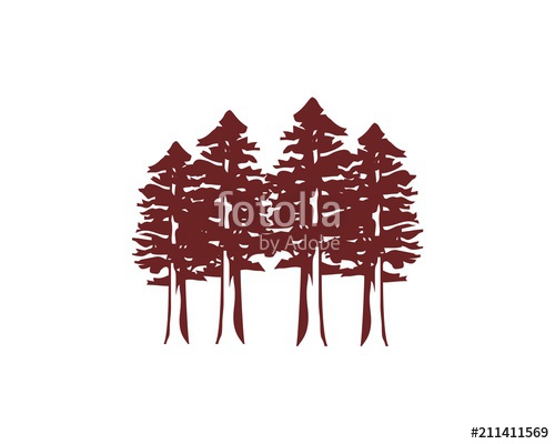 500x400 Redwood Forest Logo Stock Image And Royalty Free Vector Files On