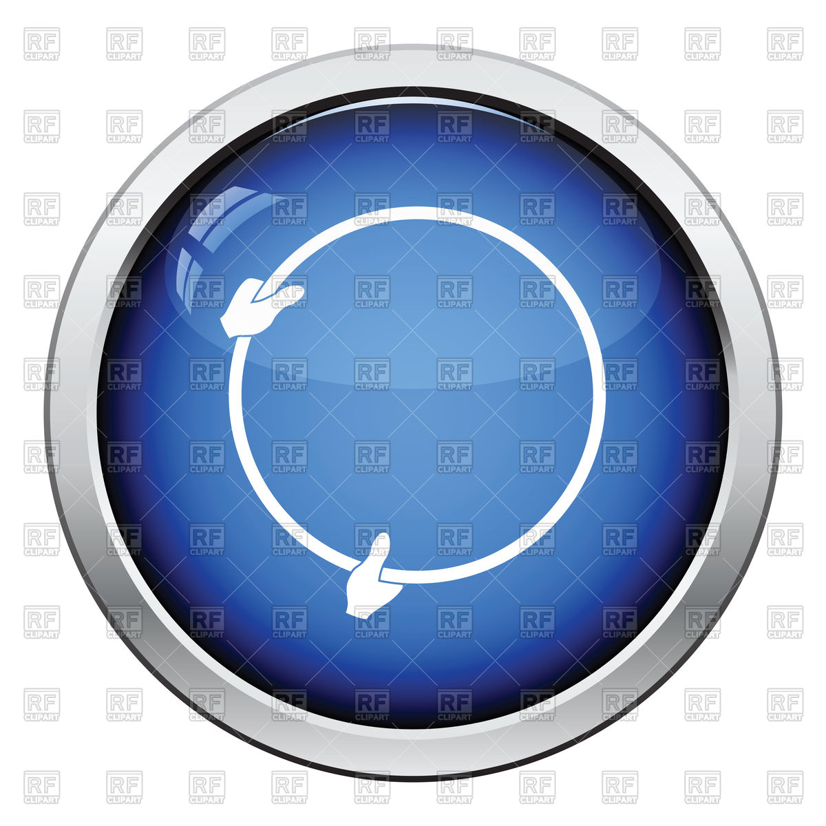 1200x1200 Icon Of Hands With Photography Reflector Vector Image Vector