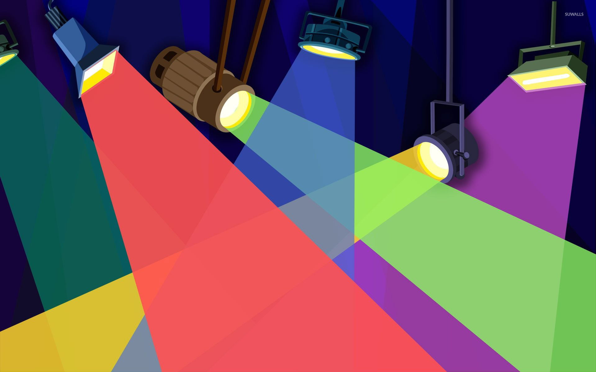 1920x1200 Multicolored Reflector Lights Wallpaper