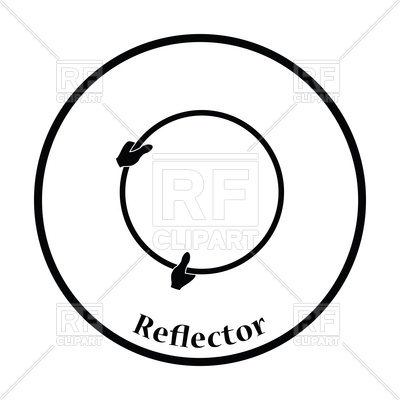 400x400 Icon Of Hand Holding Reflector Vector Image Vector Artwork Of