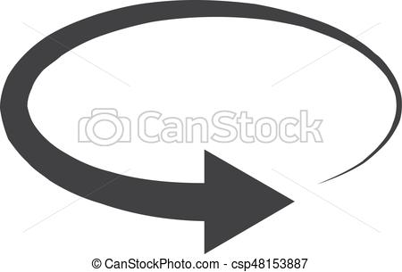 450x305 Refresh Icon In Black On A White Background. Vector Illustration.