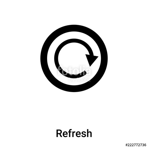 500x500 Refresh Icon Vector Isolated On White Background, Logo Concept Of