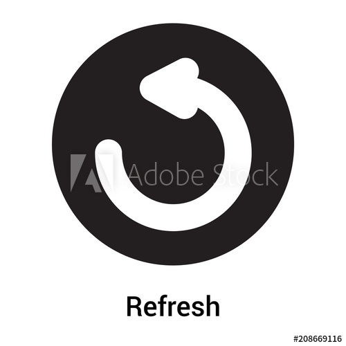 500x500 Refresh Icon Vector Sign And Symbol Isolated On White Background