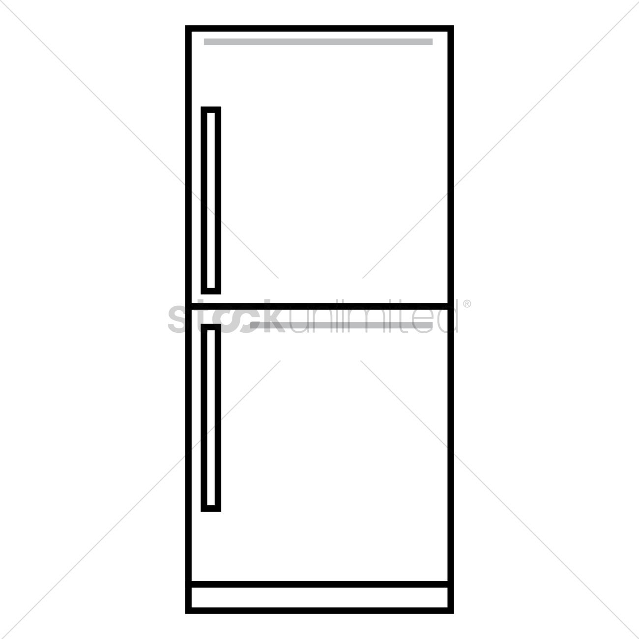 1300x1300 Refrigerator Vector Image