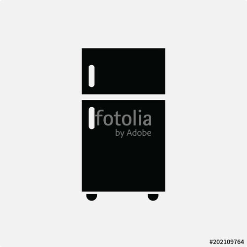 500x500 Refrigerator Vector Icon Stock Image And Royalty Free Vector