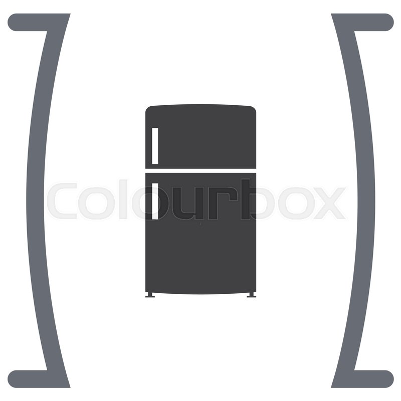 800x800 Refrigerator Vector Icon. Fridge Sign Stock Vector Colourbox
