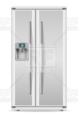 267x400 Silver Modern Refrigerator Vector Image Vector Artwork Of