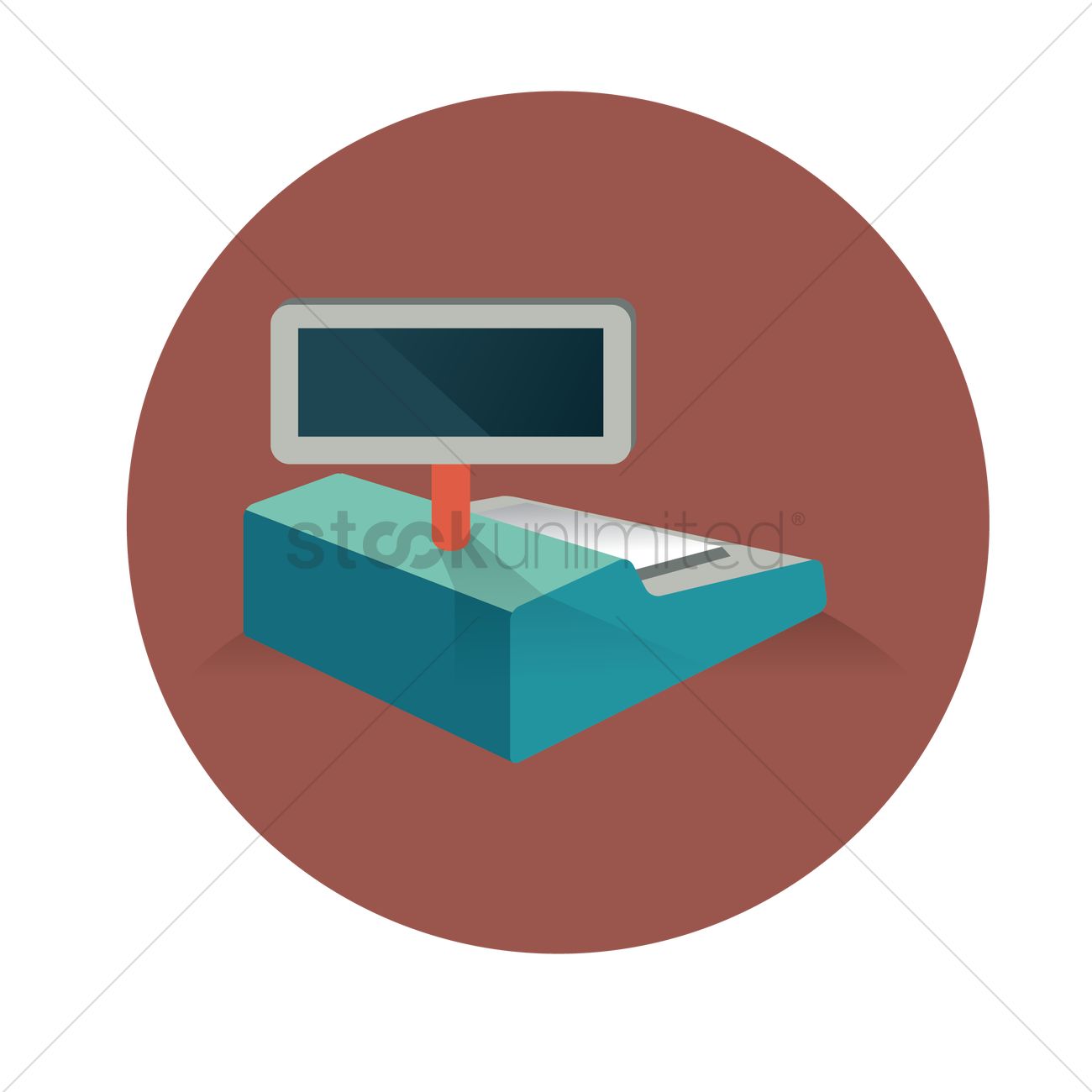 1300x1300 Cash Register Vector Image