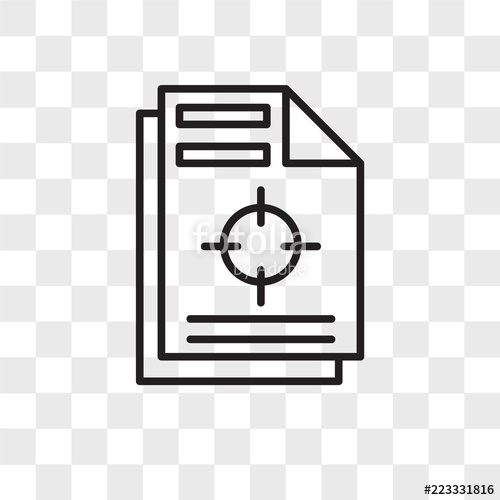 500x500 Registration Mark Vector Icon Isolated On Transparent Background