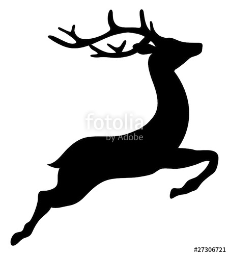 450x500 Reindeer Flying Stock Image And Royalty Free Vector Files On