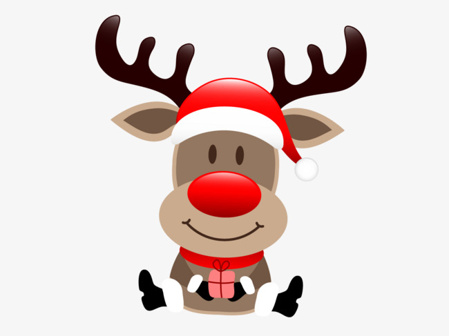 650x487 Vector Cartoon Reindeer, Cartoon Reindeer, Christmas Reindeer