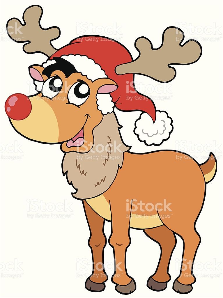 766x1024 Cartoon Christmas Reindeer
