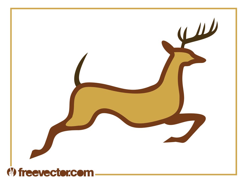 1024x765 Running Reindeer Graphics Vector Art Amp Graphics