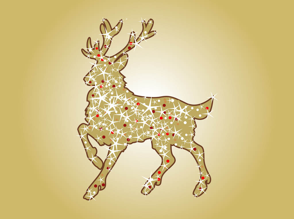 1024x765 Christmas Reindeer Vector Vector Art Amp Graphics