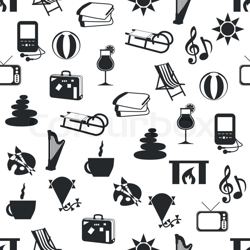 800x800 Seamless Relax Pattern Stock Vector Colourbox